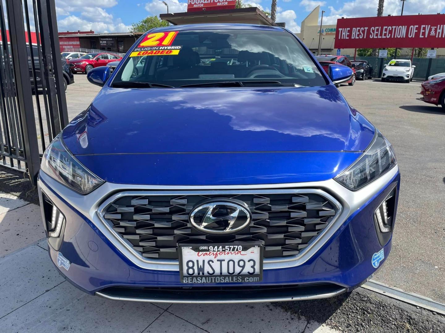 2021 BLUE /GRAY Hyundai Ioniq Plug-In Hybrid (KMHC75LD5MU) , located at 744 E Miner Ave, Stockton, CA, 95202, (209) 944-5770, 37.956863, -121.282082 - Photo#2